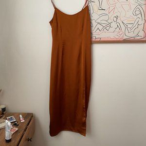Burnt Orange Bridesmaid Dress